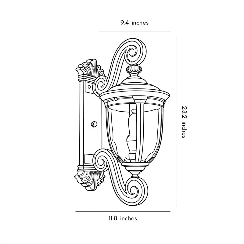 American Lantern Outdoor Wall Sconce with Warm LED Glow