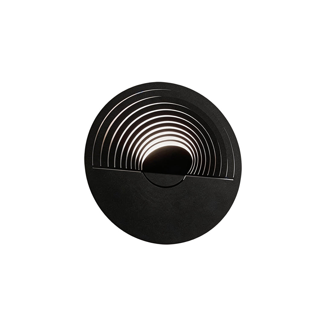 Modern Outdoor Wall Sconce in Black Stainless Steel