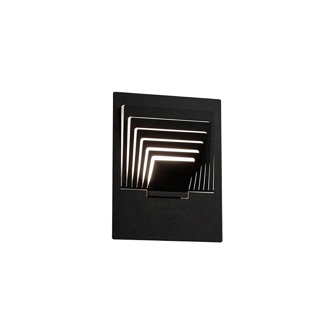 Modern Outdoor Wall Sconce in Black Stainless Steel