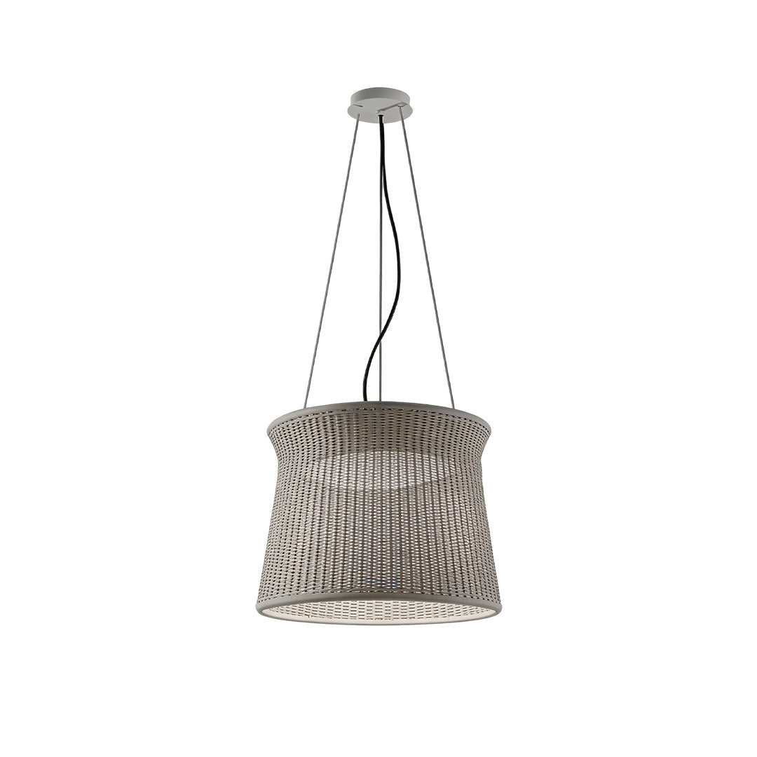 Nordic Woven Rattan Pendant Light with Adjustable Cord, Natural Minimalist Ceiling Lamp