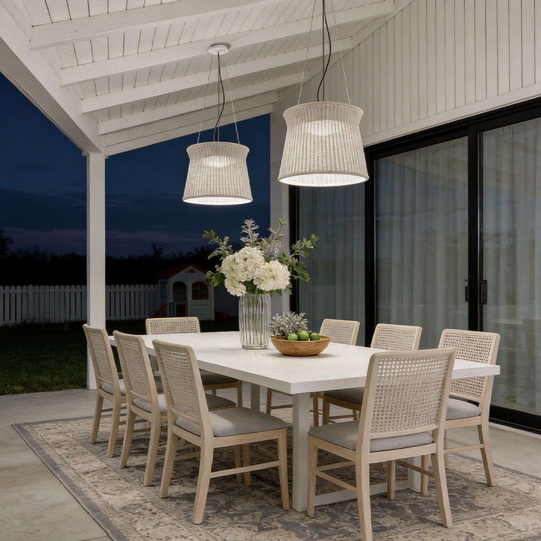 Nordic Woven Rattan Pendant Light with Adjustable Cord, Natural Minimalist Ceiling Lamp