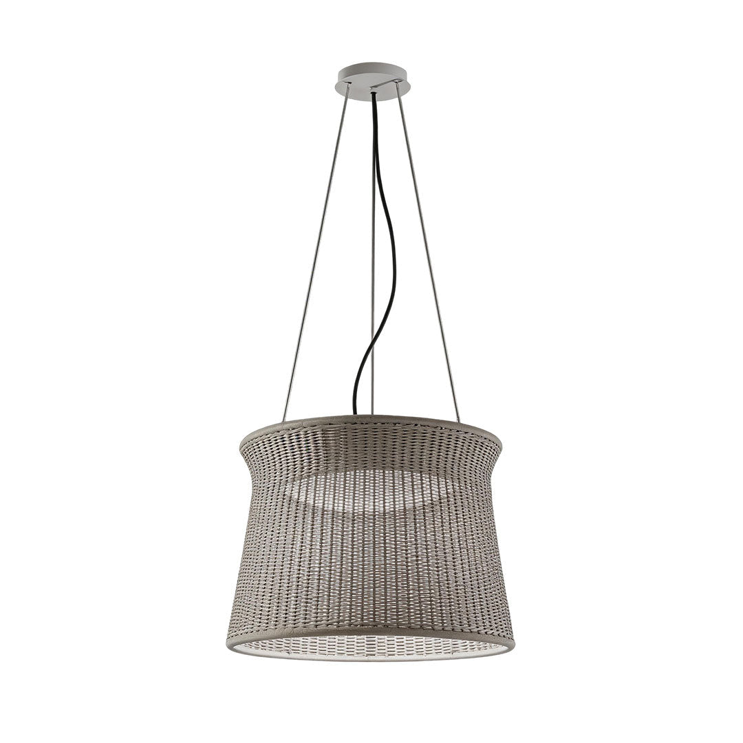 Nordic Woven Rattan Pendant Light with Adjustable Cord, Natural Minimalist Ceiling Lamp