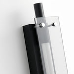 Linear LED Wall Sconce in Black with Up-Down Illumination for Modern Hallways