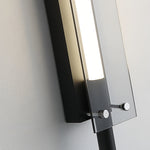 Linear LED Wall Sconce in Black with Up-Down Illumination for Modern Hallways
