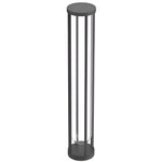 Modern Aluminum LED Outdoor Post Light with Clear Glass Shade