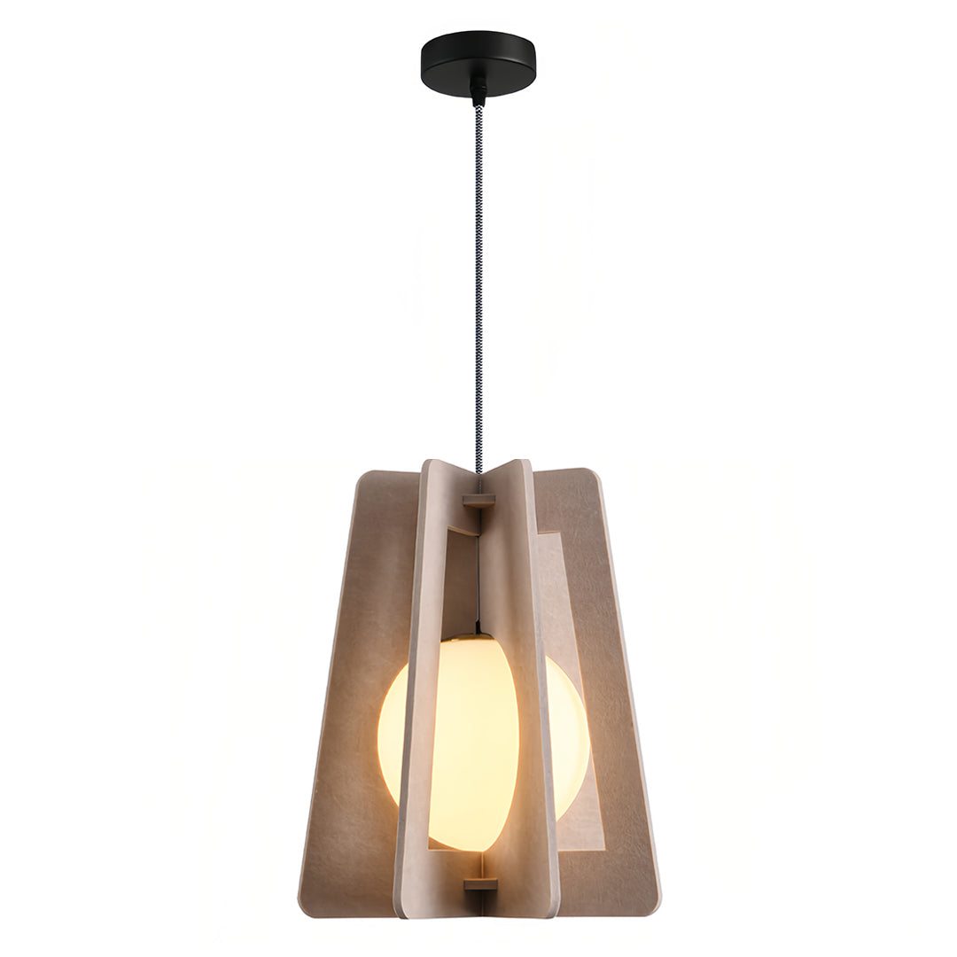 Geometric Felt Pendant Light with Acoustic Design for Modern Interiors