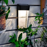 Aurelia Outdoor Wall Sconce — Minimalist LED Garden Lantern in Black with Clear Glass
