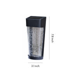 Aurelia Outdoor Wall Sconce — Minimalist LED Garden Lantern in Black with Clear Glass