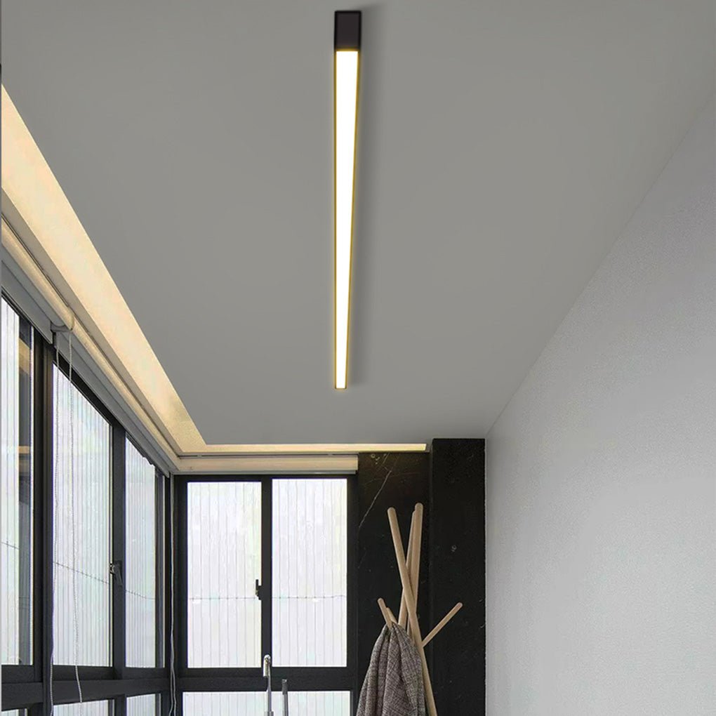 Minimalist LED Ceiling Light with Stepless Dimming and Remote Control
