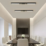 Linear LED Pendant Light in Matte Black for Modern Interiors