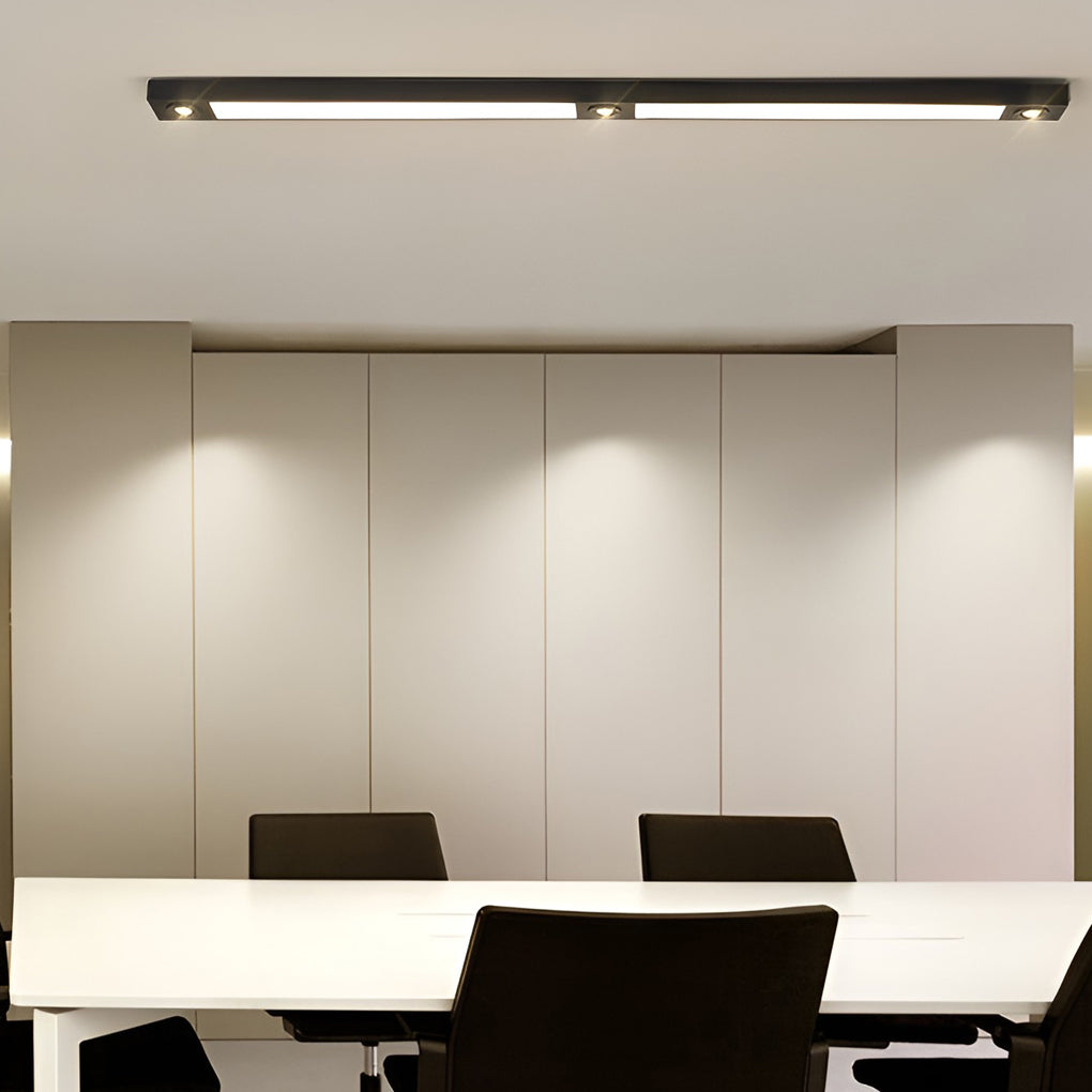 Linear LED Pendant Light in Matte Black for Modern Interiors