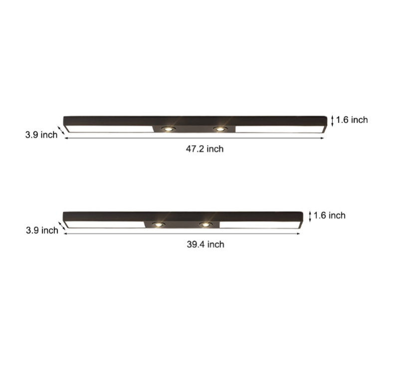 Linear LED Pendant Light in Matte Black for Modern Interiors