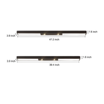 Linear LED Pendant Light in Matte Black for Modern Interiors