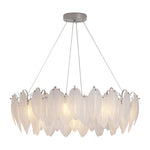 Feather Glass Chandelier Modern Luxury Pendant Light