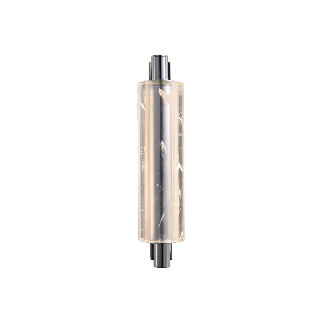 Lumière Crystal LED Wall Sconce — Modern Chrome Metal Art Light