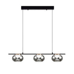 Smoked Gray Glass Pendant Light with Full-Spectrum LED, Italian Minimalist Design
