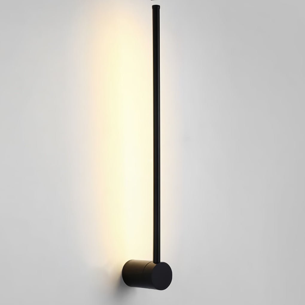 Linear LED Wall Sconce in Black or Gold – Ultra-Thin Nordic Design