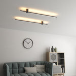 Linear LED Wall Sconce in Black or Gold – Ultra-Thin Nordic Design
