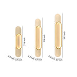 Modern Linear LED Wall Sconce with Wood Grain Finish