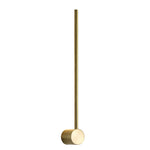 Linear LED Wall Sconce in Black or Gold – Ultra-Thin Nordic Design