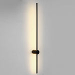 Linear LED Wall Sconce in Black or Gold – Ultra-Thin Nordic Design
