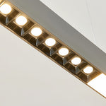 Linear LED Pendant Light Modern Minimalist Aluminum Grille Suspension Lamp