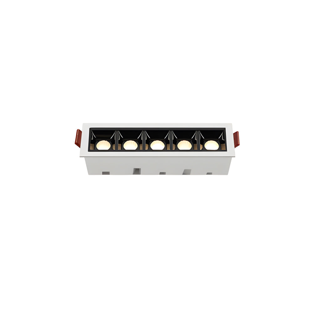 Linear Recessed LED Ceiling Spotlights, Modern Minimalist Architectural Lighting