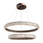 Aurelia Round LED Chandelier in Champagne Gold for Modern Interiors