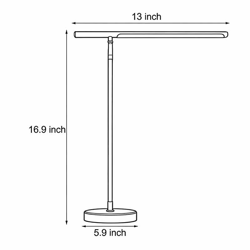 Linear LED Table Lamp in Brushed Copper with Adjustable Head