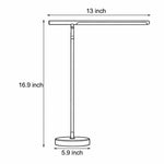 Linear LED Table Lamp in Brushed Copper with Adjustable Head