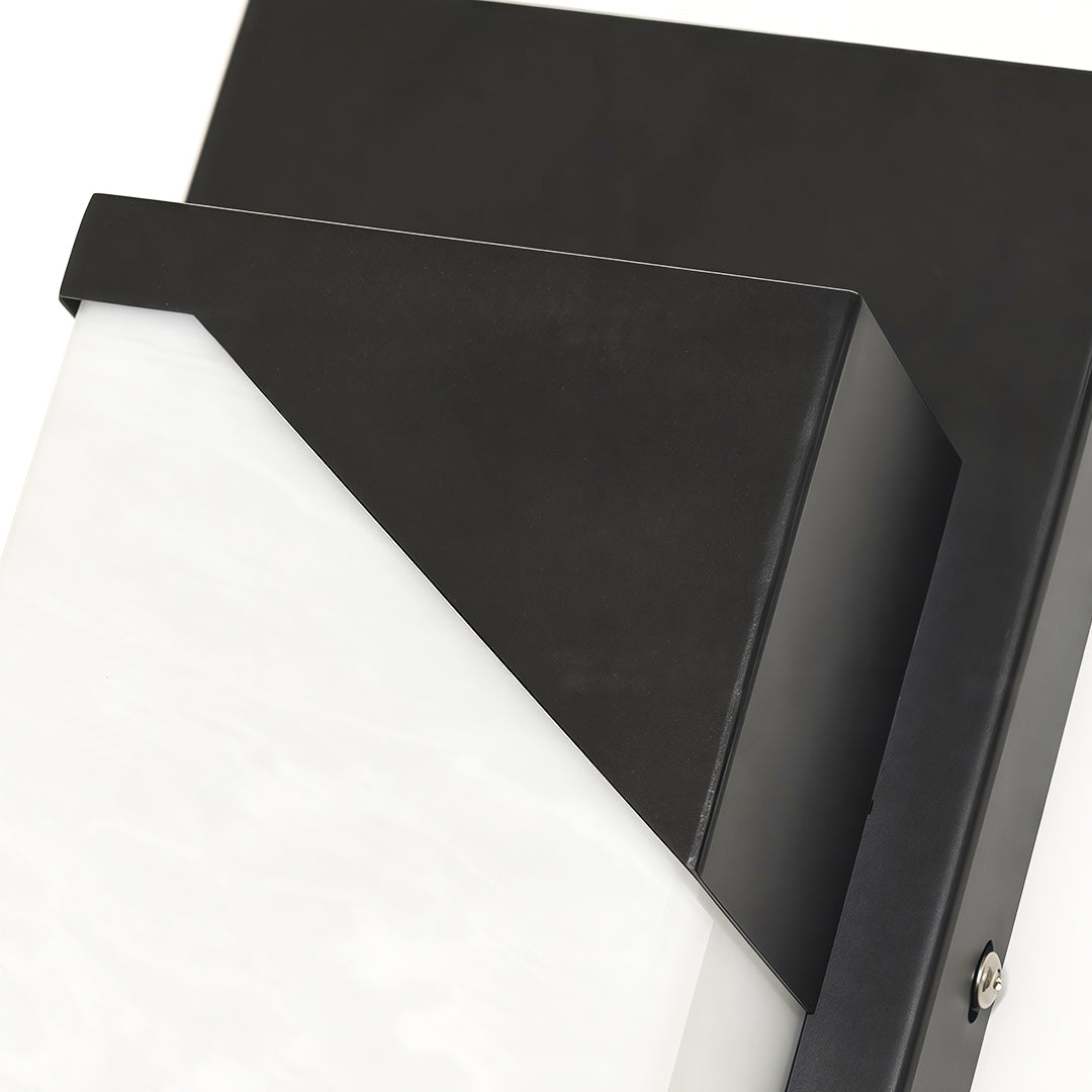 Modern Minimalist Outdoor Linear Wall Light in Sand-Black Stainless Steel
