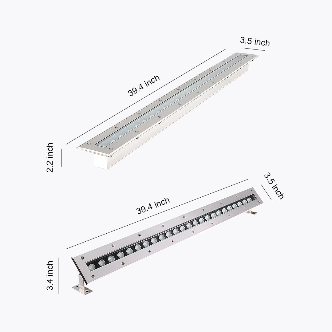 Linear LED Wall Washer for Water Features and Architectural Accents