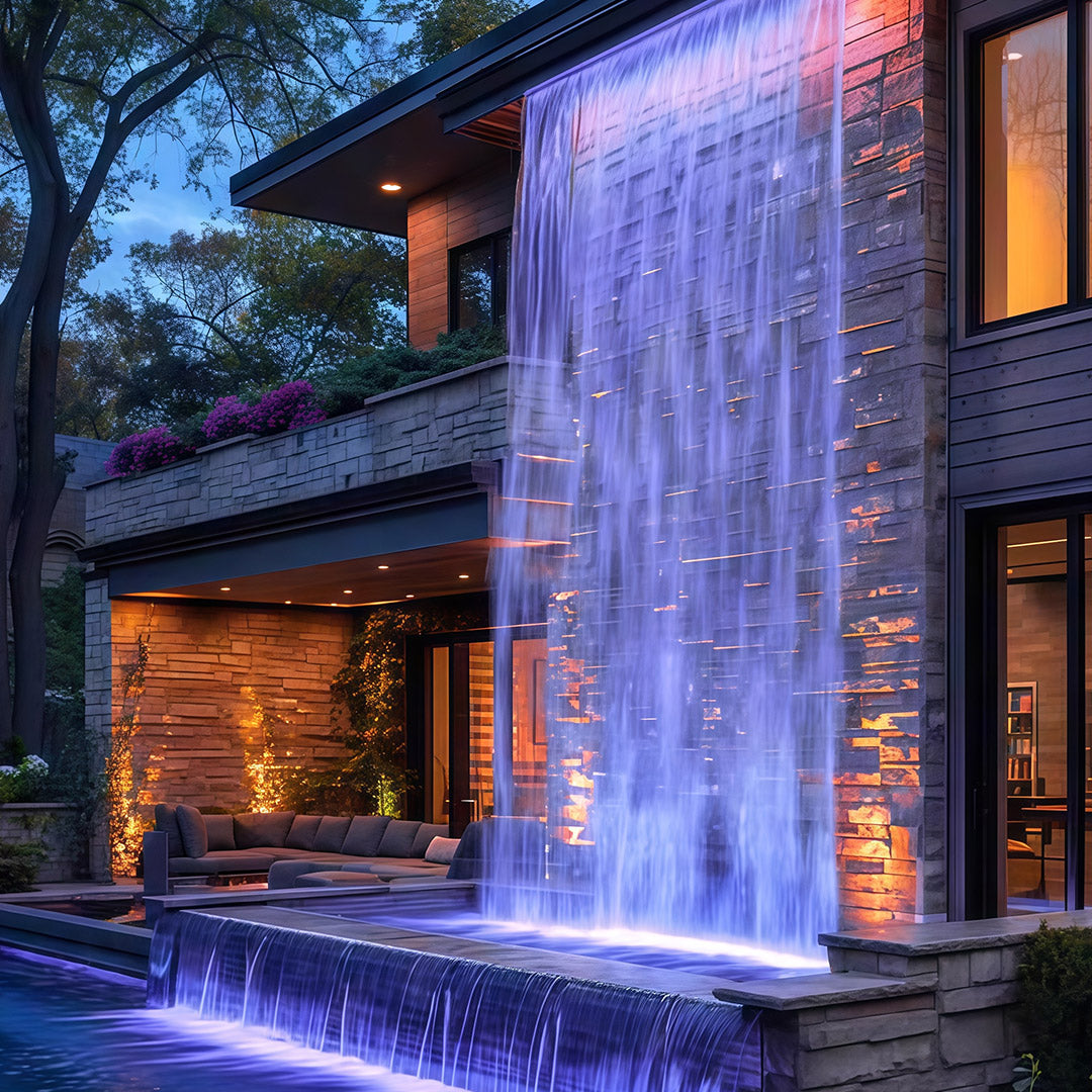Linear LED Wall Washer for Water Features and Architectural Accents