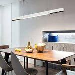 Linear LED Pendant Light Modern Minimalist Aluminum Grille Suspension Lamp