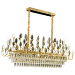 Lumière Cristal LED Chandelier in Gold French Style