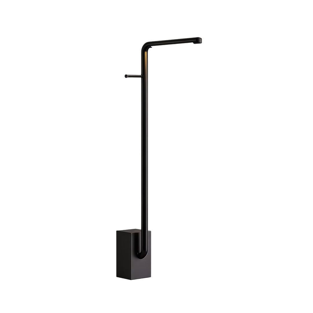 Linear Outdoor Wall Sconce in Black Stainless Steel with Warm LED