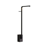 Linear Outdoor Wall Sconce in Black Stainless Steel with Warm LED