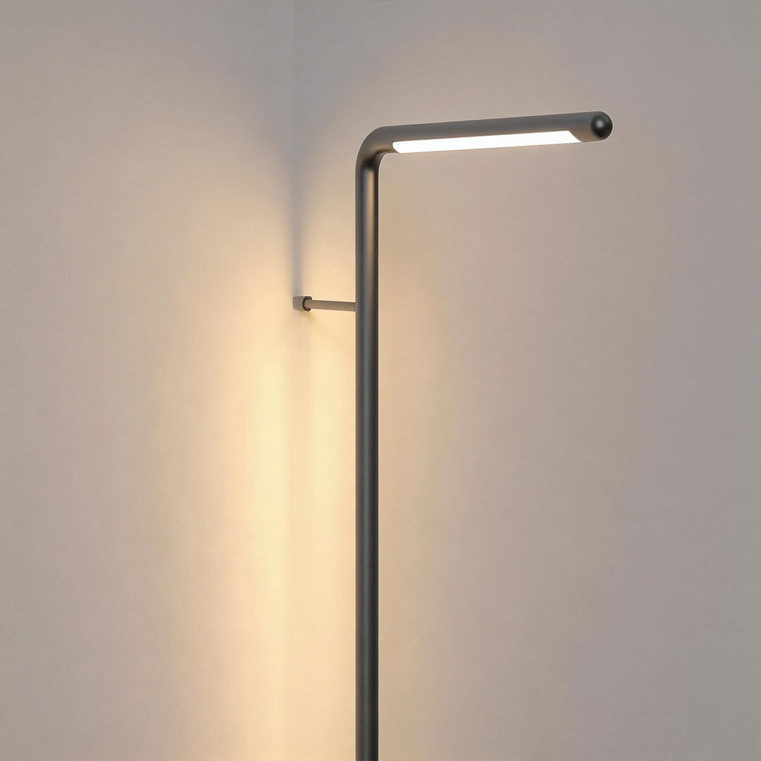 Linear Outdoor Wall Sconce in Black Stainless Steel with Warm LED