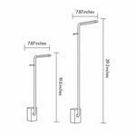 Linear Outdoor Wall Sconce in Black Stainless Steel with Warm LED