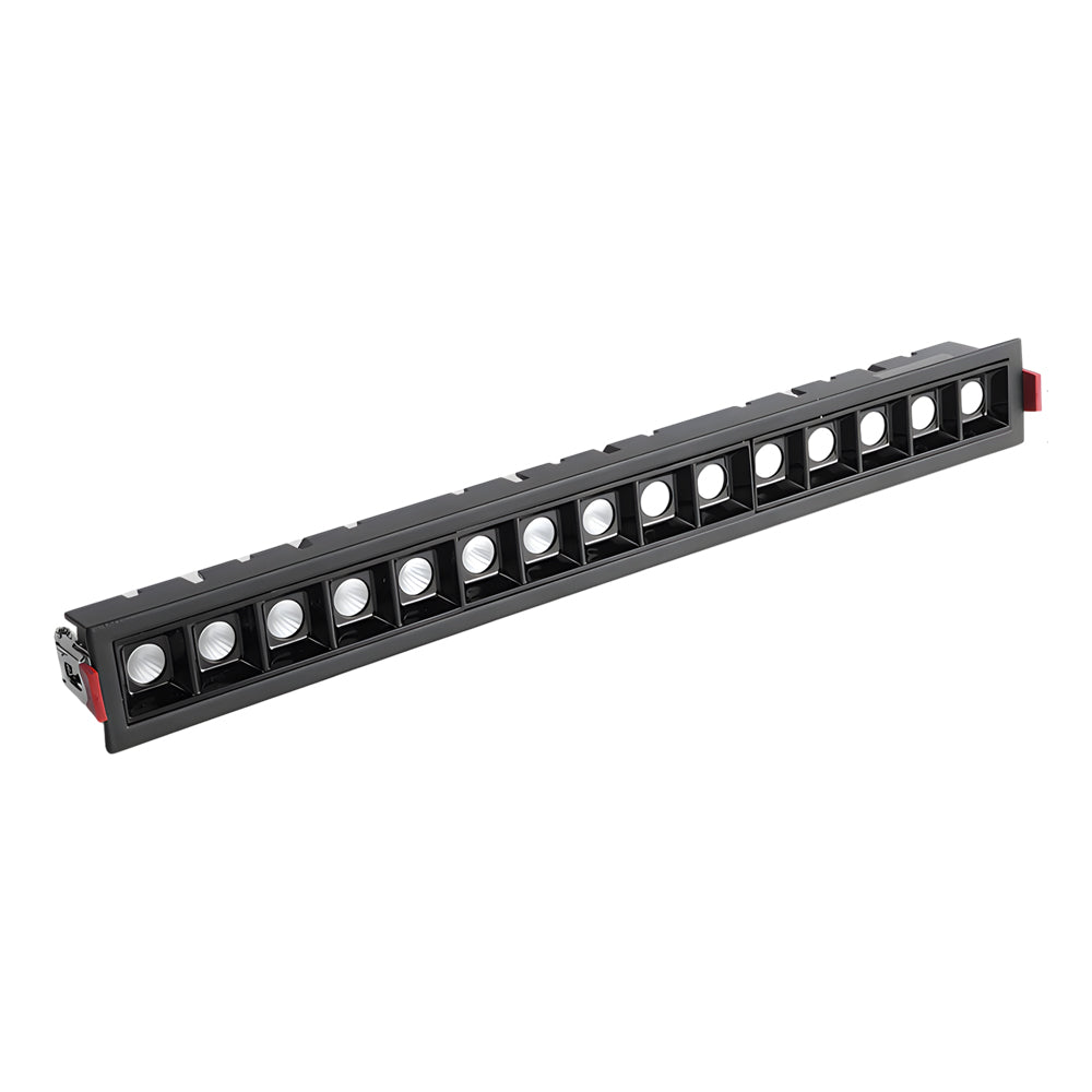 Linear Recessed LED Ceiling Spotlights, Modern Minimalist Architectural Lighting