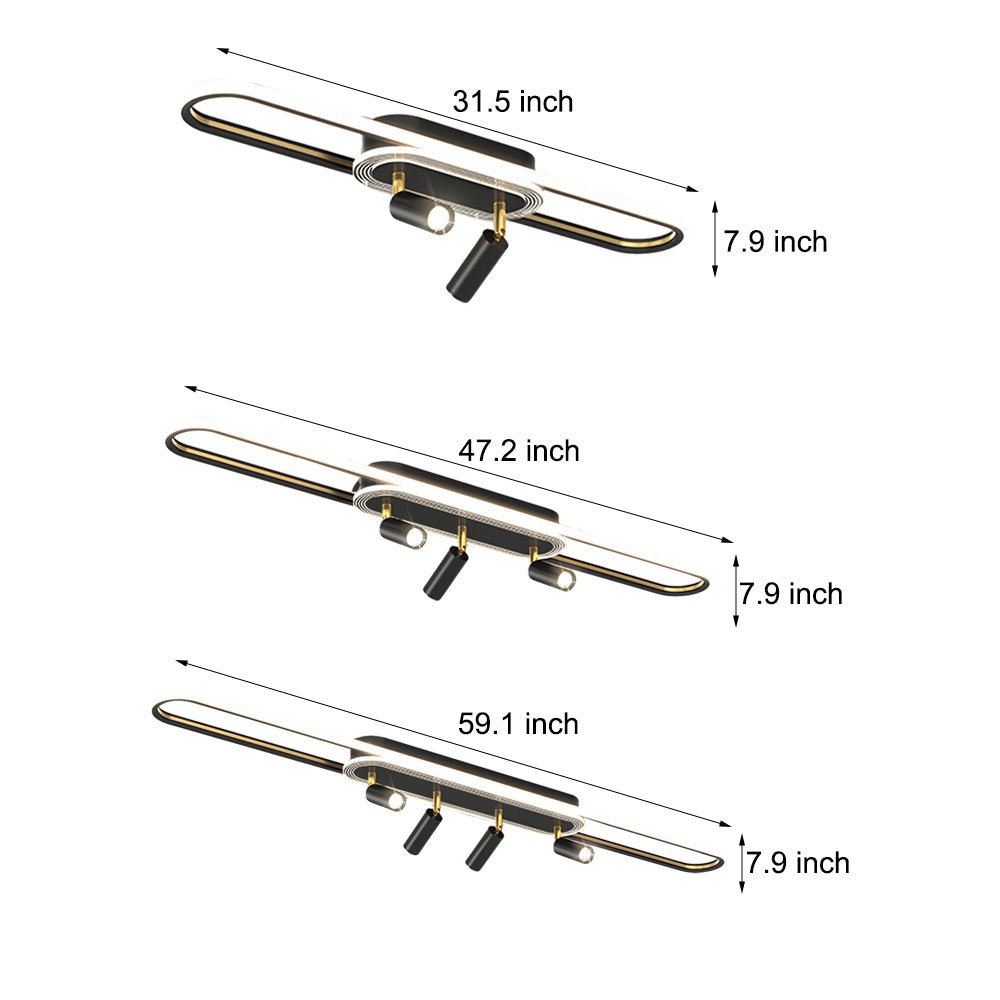 Modern Surface Mounted LED Spotlights with Three-Step Dimming