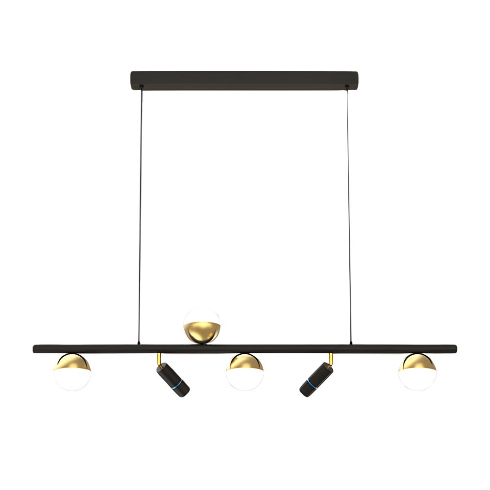 Nordic Linear LED Pendant Light with 3-Step Dimming for Modern Dining Spaces