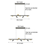 Nordic Linear LED Pendant Light with 3-Step Dimming for Modern Dining Spaces