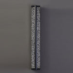 Aurelia Crystal Wall Sconce in Black Stainless Steel