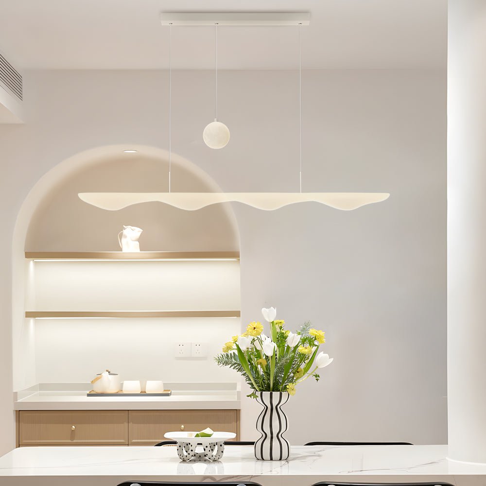 Lumière Blanche Wave LED Chandelier with Three-Step Dimming