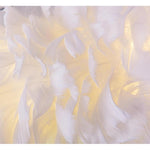 Aurelia Round Feather LED Flush Mount Ceiling Light – Nordic-Inspired Ambient Illumination
