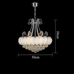 8 Light Modern Gold Silver Vintage Crystal Chandeliers For Living Room