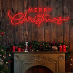 Luminous Merry Christmas Acrylic LED Sign – Modern Holiday Wall Art
