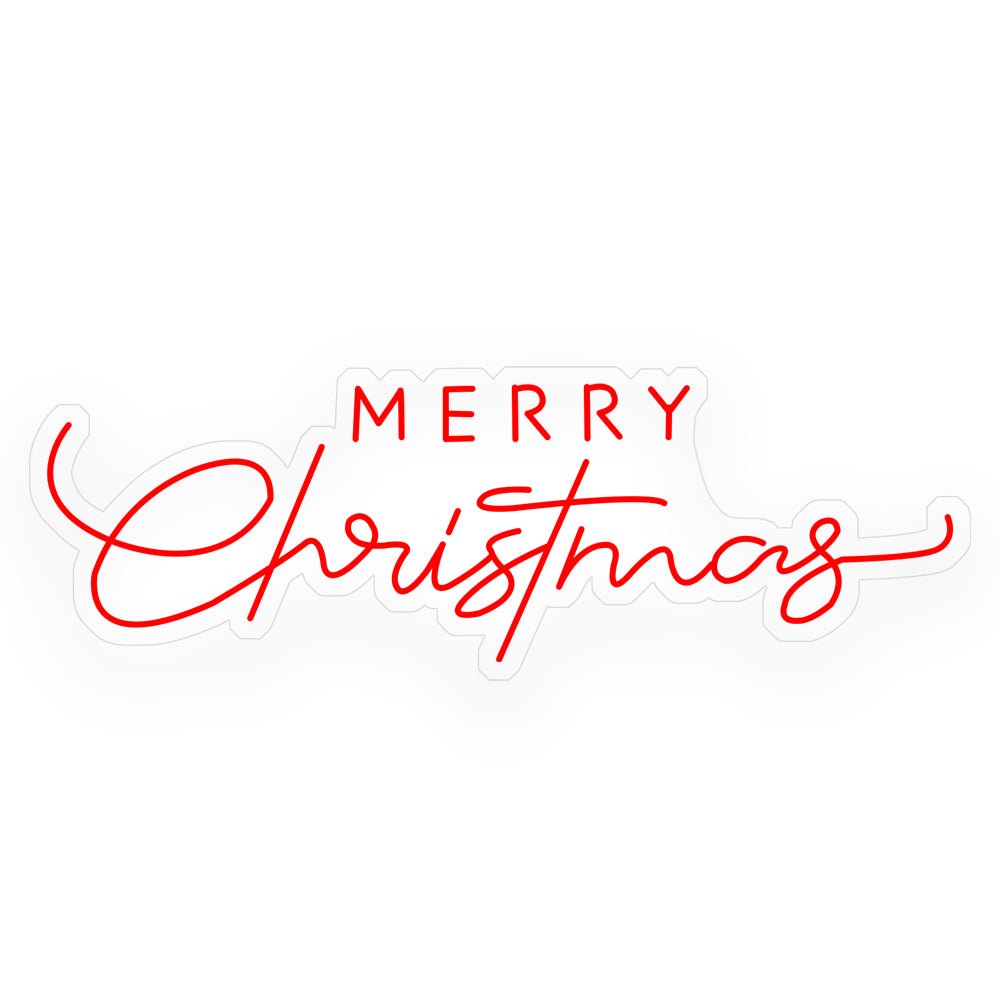 Luminous Merry Christmas Acrylic LED Sign – Modern Holiday Wall Art