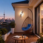 Modern Minimalist Outdoor Wall Sconce in Matte Black, IP65 Waterproof LED